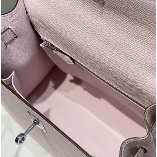 Super Clone Replica Hermes Kelly 25cm Bag in Pink Epsom Top Replica Hermes Kelly 25cm Bag in Pink Epsom