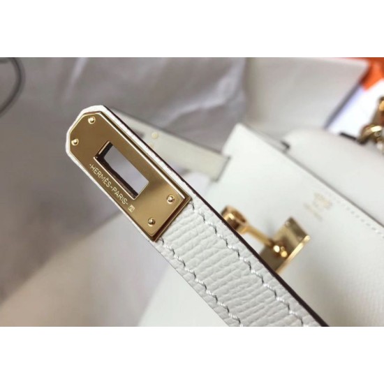 Super Clone Replica Hermes Kelly 25cm Bag in White Epsom Top Replica Hermes Kelly 25cm Bag in White Epsom