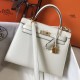 Super Clone Replica Hermes Kelly 25cm Bag in White Epsom Top Replica Hermes Kelly 25cm Bag in White Epsom