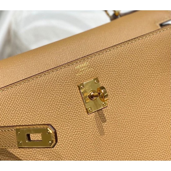 Super Clone Replica Hermes Kelly 28cm/32cm Bag in Camel Epsom GHW Top Replica Hermes Kelly 28cm/32cm Bag in Camel Epsom GHW