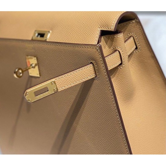 Super Clone Replica Hermes Kelly 28cm/32cm Bag in Camel Epsom GHW Top Replica Hermes Kelly 28cm/32cm Bag in Camel Epsom GHW
