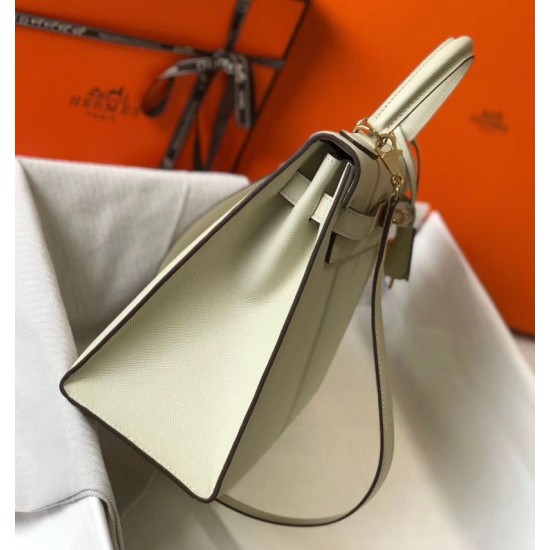 Super Clone Replica Hermes Kelly Bag 28cm/32cm White Epsom Gold Hardware Top Replica Hermes Kelly Bag 28cm/32cm White Epsom Gold Hardware