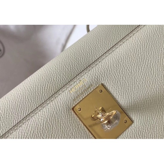 Super Clone Replica Hermes Kelly Bag 28cm/32cm White Epsom Gold Hardware Top Replica Hermes Kelly Bag 28cm/32cm White Epsom Gold Hardware