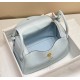Super Clone Replica Hermes Lindy 26 cm bag, Blue with gold-tone hardware Top Replica Hermes Lindy 26 cm bag, Blue with gold-tone hardware