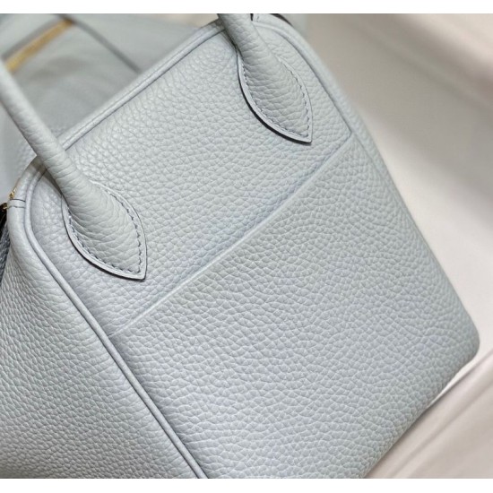 Super Clone Replica Hermes Lindy 26 cm bag, Blue with gold-tone hardware Top Replica Hermes Lindy 26 cm bag, Blue with gold-tone hardware