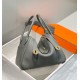 Super Clone Replica Hermes Lindy 26 cm bag, Gris Meyer with gold-tone hardware Top Replica Hermes Lindy 26 cm bag, Gris Meyer with gold-tone hardware