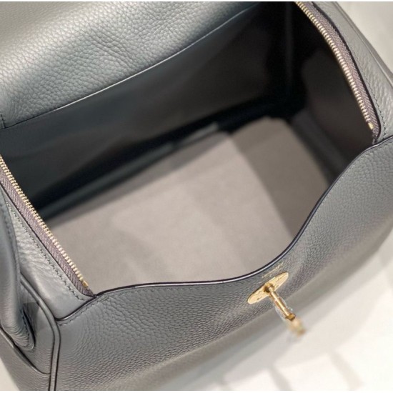 Super Clone Replica Hermes Lindy 26 cm bag, Gris Meyer with gold-tone hardware Top Replica Hermes Lindy 26 cm bag, Gris Meyer with gold-tone hardware