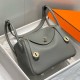 Super Clone Replica Hermes Lindy 26 cm bag, Gris Meyer with gold-tone hardware Top Replica Hermes Lindy 26 cm bag, Gris Meyer with gold-tone hardware