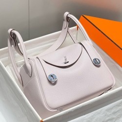 Top Replica Hermes Lindy 26 cm bag, Light purple with gold-tone hardware