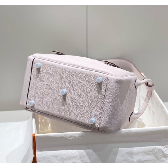 Super Clone Replica Hermes Lindy 26 cm bag, Light purple with gold-tone hardware Top Replica Hermes Lindy 26 cm bag, Light purple with gold-tone hardware