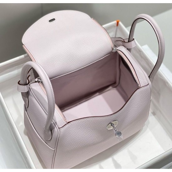 Super Clone Replica Hermes Lindy 26 cm bag, Light purple with gold-tone hardware Top Replica Hermes Lindy 26 cm bag, Light purple with gold-tone hardware