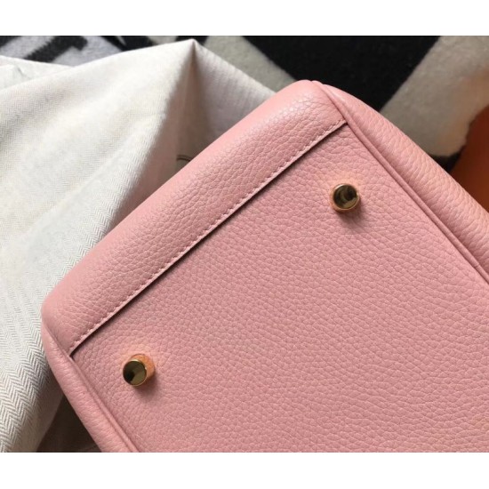 Super Clone Replica Hermes Lindy 26 cm bag, Pink with gold-tone hardware Top Replica Hermes Lindy 26 cm bag, Pink with gold-tone hardware