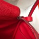 Super Clone Replica Hermes Lindy 26 cm bag, Red with gold-tone hardware Top Replica Hermes Lindy 26 cm bag, Red with gold-tone hardware