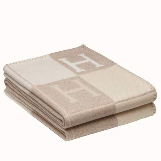 Top Replica Hermes Avalon III Blanket Beige