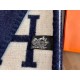 Top Replica Hermes Avalon III Blanket Blue