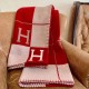 Top Replica Hermes Avalon III Blanket Red