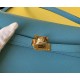 Top Replica Hermes Kelly Classique To Go Wallet Epsom Blue