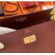 Top Replica Hermes Kelly Classique To Go Wallet Epsom Burgundy