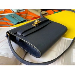 Top Replica Hermes Kelly Classique To Go Wallet Epsom Dark Blue
