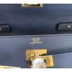 Top Replica Hermes Kelly Classique To Go Wallet Epsom Dark Blue