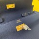 Top Replica Hermes Kelly Classique To Go Wallet Epsom Dark Blue