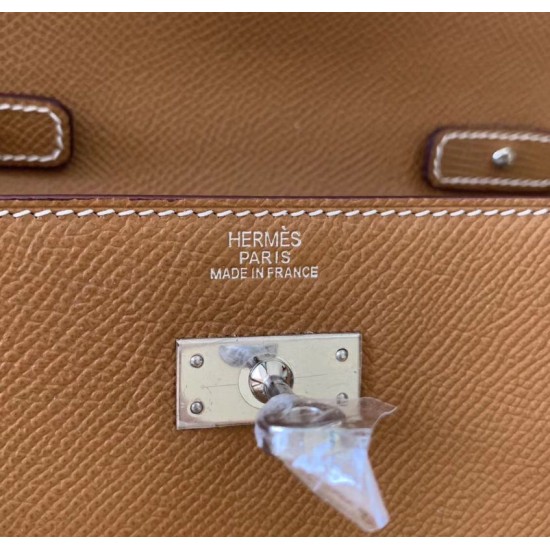 Top Replica Hermes Kelly Classique To Go Wallet Epsom Brown