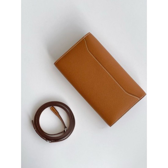 Top Replica Hermes Constance To Go Wallet Epsom Brown