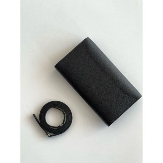 Top Replica Hermes Constance To Go Wallet Epsom Black