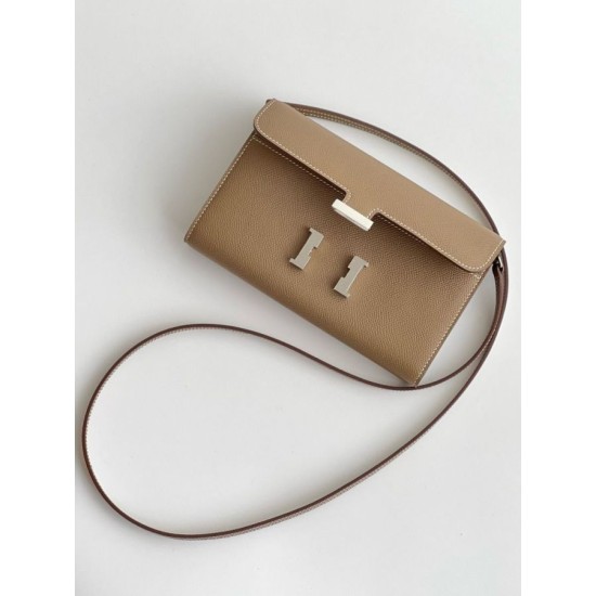 Top Replica Hermes Wallet Constance To Go Epsom Taupe