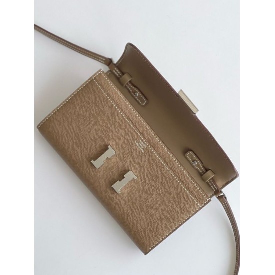 Top Replica Hermes Wallet Constance To Go Epsom Taupe