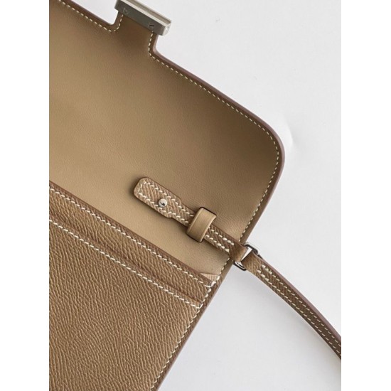 Top Replica Hermes Wallet Constance To Go Epsom Taupe
