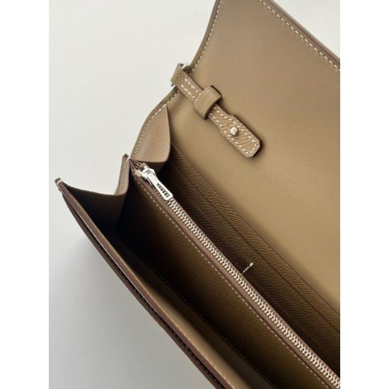 Top Replica Hermes Wallet Constance To Go Epsom Taupe