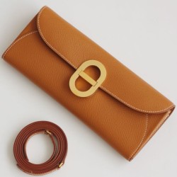 Top Replica Hermes Maillon To Go Epsom Wallet Brown