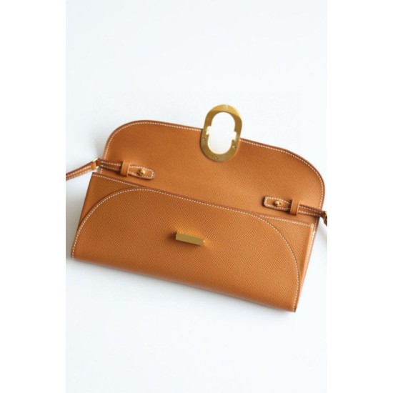 Top Replica Hermes Maillon To Go Epsom Wallet Brown