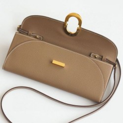 Top Replica Hermes Maillon To Go Epsom Wallet Gray