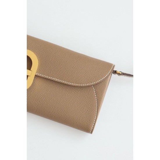 Top Replica Hermes Maillon To Go Epsom Wallet Gray