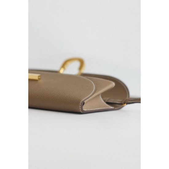 Top Replica Hermes Maillon To Go Epsom Wallet Gray