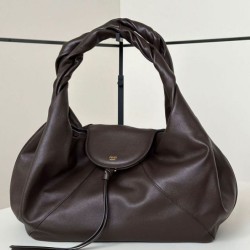 Top Replica Fendi Spy Hobo Bag Small B2:B65ia/Large with Twisted Handle in Coffee