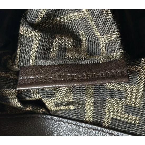 Super Clone Replica Fendi Spy Hobo Bag Small B2:B65ia/Large with Twisted Handle in Coffee Top Replica Fendi Spy Hobo Bag Small B2:B65ia/Large with Twisted Handle in Coffee