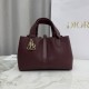 Super Clone Replica Dior Toujours Small Macrocannage Calfskin Bag, Burgundy Top Replica Dior Toujours Small Macrocannage Calfskin Bag, Burgundy