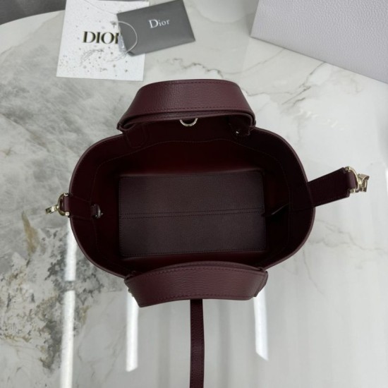 Super Clone Replica Dior Toujours Small Macrocannage Calfskin Bag, Burgundy Top Replica Dior Toujours Small Macrocannage Calfskin Bag, Burgundy