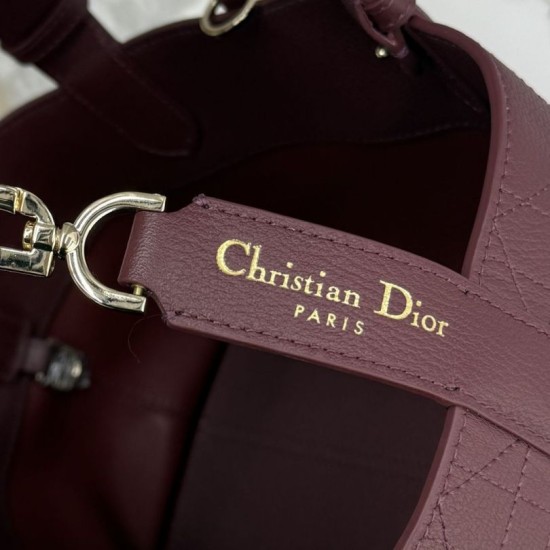 Super Clone Replica Dior Toujours Small Macrocannage Calfskin Bag, Burgundy Top Replica Dior Toujours Small Macrocannage Calfskin Bag, Burgundy