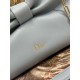 Super Clone Replica Dior Bow Bag with Blue Bow and Gold-Finish Metal Top Replica Dior Bow Bag with Blue Bow and Gold-Finish Metal
