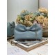 Super Clone Replica Dior Bow Bag with Blue Bow and Gold-Finish Metal Top Replica Dior Bow Bag with Blue Bow and Gold-Finish Metal