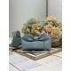 Super Clone Replica Dior Bow Bag with Blue Bow and Gold-Finish Metal Top Replica Dior Bow Bag with Blue Bow and Gold-Finish Metal