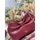 Super Clone Replica Dior Bow Bag with Claret Bow and Gold-Finish Metal Top Replica Dior Bow Bag with Claret Bow and Gold-Finish Metal