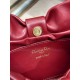Super Clone Replica Dior Bow Bag with Claret Bow and Gold-Finish Metal Top Replica Dior Bow Bag with Claret Bow and Gold-Finish Metal