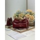 Super Clone Replica Dior Bow Bag with Claret Bow and Gold-Finish Metal Top Replica Dior Bow Bag with Claret Bow and Gold-Finish Metal