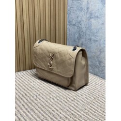 Super Clone Replica Vintage YSL Saint Laurent Niki Medium Crossbody Bag in Waxed and Oiled Leather, Apricot Top Replica Vintage YSL Saint Laurent Niki Medium Crossbody Bag in Waxed and Oiled Leather, Apricot