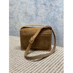 Top Replica YSL Saint Laurent Niki Crossbody Bag Saint Laurent Niki Besace brown suede